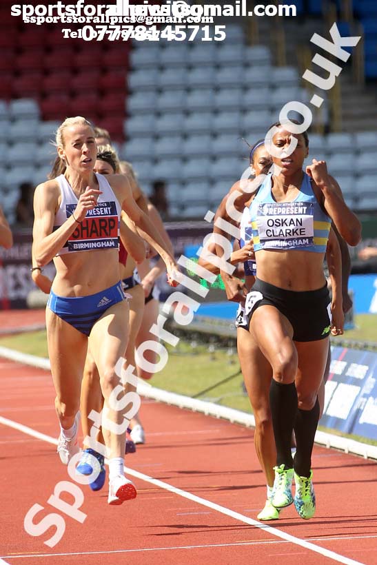 Womens 800 metres, British World Championship Team Trials, Alexander Stadium, Birmingham